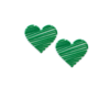 APLIQUE CORAÇÃO RABISCADO ESCOLAR EMBORRACHADO - VERDE BANDEIRA - 2 UNIDADES - comprar online