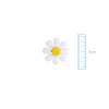 APLIQUE FLOR MARGARIDA MÉDIA 2 ACRÍLICO ADL - 3CM - 1 UNIDADE