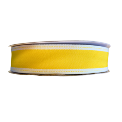 FITA PESPONTADA CADARÇO - 38MM - AMARELA - 1 METRO - comprar online