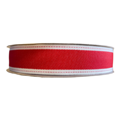 FITA PESPONTADA CADARÇO - 38MM - VERMELHA - 1 METRO - comprar online