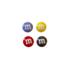 APLIQUE M&MS REDONDO RESINA YAMA - CORES DIVERSAS - 1,5CM - 4 UNIDADES