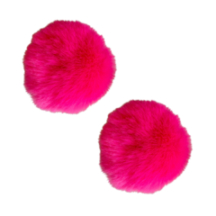 POMPOM 7CM ROSA NEON 2 - 2 UNIDADES - comprar online