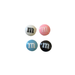 APLIQUE M&MS REDONDO RESINA YAMA - CORES DIVERSAS - 1,5CM - 4 UNIDADES - comprar online