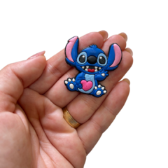 APLIQUE STITCH CORAÇÃO ROSA EMBORRACHADO - 2 UNIDADES na internet