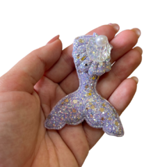 APLIQUE CAUDA PÉROLA LONITA GLITTER - LILÁS - 1 UNIDADE na internet