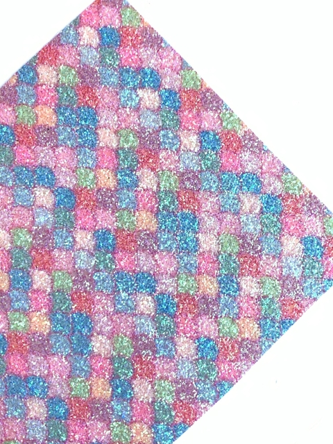 LONITA GLITTER ESCAMA SEREIA - 25X40CM - 1 FOLHA