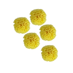 POMPOM TULE AMARELO SOL - 2,5CM - 10 UNIDADES - comprar online