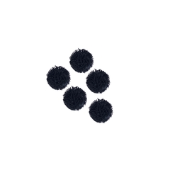POMPOM TULE PRETO - 1,5CM - 10 UNIDADES - comprar online