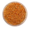 APLIQUE CONFETE GLITTER DIAMANTE LARANJA - 10 GRAMAS