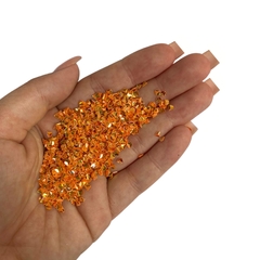 APLIQUE CONFETE GLITTER DIAMANTE LARANJA - 10 GRAMAS - comprar online