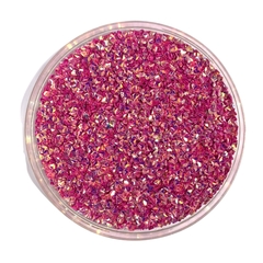 APLIQUE CONFETE GLITTER DIAMANTE VIOLETA - 10 GRAMAS