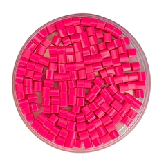 MIÇANGA PULSEIRA TUBO ROSA NEON - 5MM - 20 GRAMAS