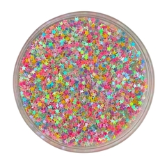APLIQUE CONFETE GLITTER ESTRELA CANDY 2 - 10 GRAMAS