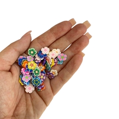 APLIQUE CONFETE FLOR COLORIDA - 10 GRAMAS - comprar online