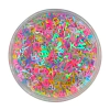 APLIQUE CONFETE GLITTER LETRAS ALFABETO CANDY - 10 GRAMAS