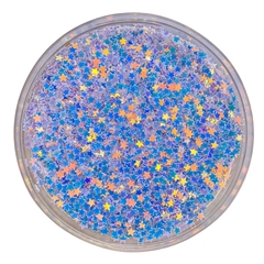 APLIQUE CONFETE GLITTER ESTRELA BRANCA - 10 GRAMAS
