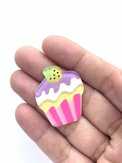 APLIQUE CUPCAKE LILÁS ACRILÍCO - 2 UNIDADES na internet