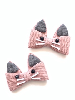 APLIQUE GATINHO TECIDO ROSE - 2 UNIDADES - comprar online