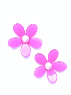 APLIQUE FLOR ACRÍLICO PÉROLA PINK - 2 UNIDADES - comprar online