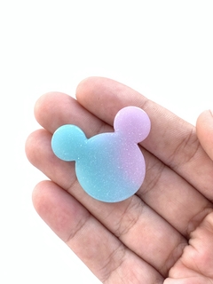 APLIQUE MICKEY ACRÍLICO VERDE E LILAS - 2 UNIDADES - comprar online