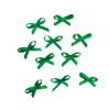 APLIQUE MINI LAÇO VERDE BANDEIRA - SÃO JOÃO - 3MM - 10 UNIDADES