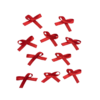 APLIQUE MINI LAÇO VERMELHO - SÃO JOÃO - 3MM - 10 UNIDADES