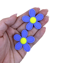 APLIQUE FLOR YAMA LILÁS EMBORRACHADO - 2 UNIDADES - comprar online