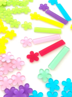 KIT CLIP ACRÍLICO VERDE ÁGUA - 4 PCS - comprar online