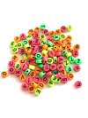 MIÇANGA PULSEIRA ALFABETO NEON - 20 GRAMAS