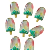 APLIQUE PICOLÉ GLITTER VERDE BOLINHA - 2 UNIDADES