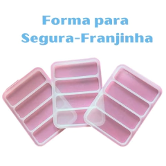 SEGURA FRANJINHA - FORMA SILICONE PARA RESINA - Aplique de Laço