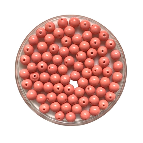 MIÇANGA VIDRO SALMON - 8MM - 20 GRAMAS