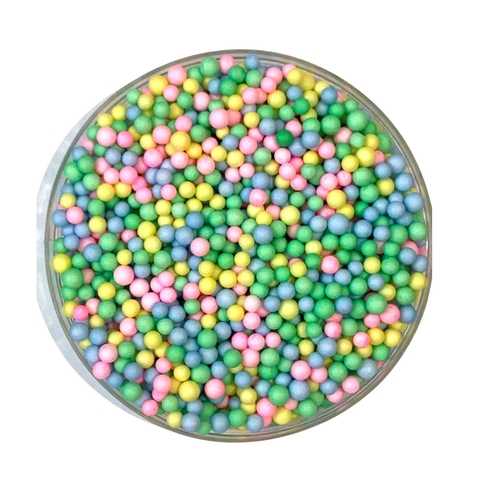 APLIQUE CONFETE BOLINHA LAÇO PISCINA CANDY - ISOPOR - 1,8 GRAMAS