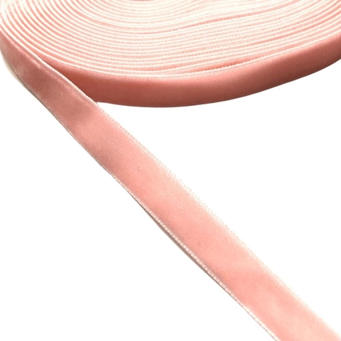 FITA VELUDO SANDING ROSA BEBÊ - 10MM - 5 METROS