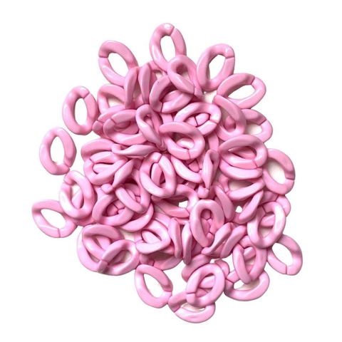 ELO ROSA CLARO CORRENTE - 20 GRAMAS - 40 PEÇAS