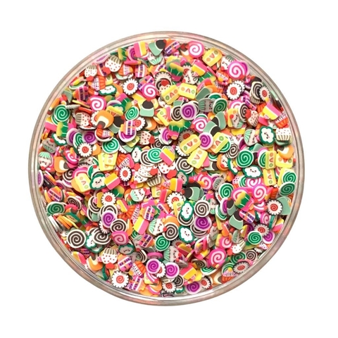 APLIQUE CONFETE MINI DOCES - 10 GRAMAS
