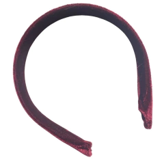 TIARA ENCAPADA VELUDO VINHO - 30MM - 1 UNIDADE - comprar online