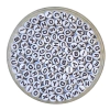 MIÇANGA ALFABETO BRANCA - 20 GRAMAS - 4X7MM