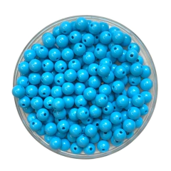 MIÇANGA PULSEIRA BOLA AZUL TURQUESA - 8MM - 20 GRAMAS