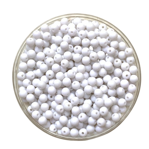 MIÇANGA PULSEIRA BOLA BRANCA - 6MM - 20 GRAMAS