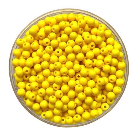 MIÇANGA PULSEIRA BOLA AMARELO SOL - 6MM - 20 GRAMAS