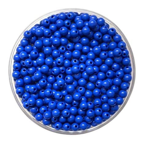 MIÇANGA PULSEIRA BOLA AZUL ROYAL - 6MM - 20 GRAMAS