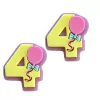 APLIQUE NÚMERO 4 (QUATRO) - 2 UNIDADES