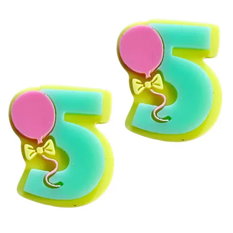 APLIQUE NÚMERO 5 (CINCO) - 2 UNIDADES