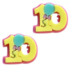 APLIQUE NÚMERO 10 (DEZ) - 2 UNIDADES