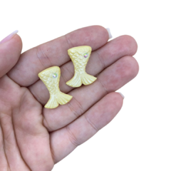 APLIQUE MINI CAUDA SEREIA AMARELA BISCUIT - 2 UNIDADES - comprar online