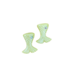 APLIQUE MINI CAUDA SEREIA AMARELA BISCUIT - 2 UNIDADES