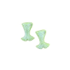 APLIQUE MINI CAUDA SEREIA VERDE BISCUIT - 2 UNIDADES