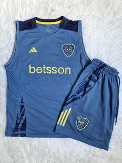 CONJUNTO MUSCULOSA + SHORT BOCA JUNIORS UNISEX
