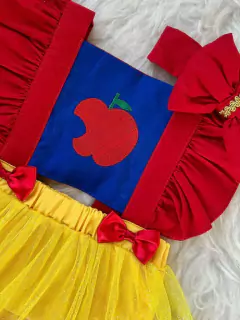 Romper Salopete branca de neve + faixa - comprar online
